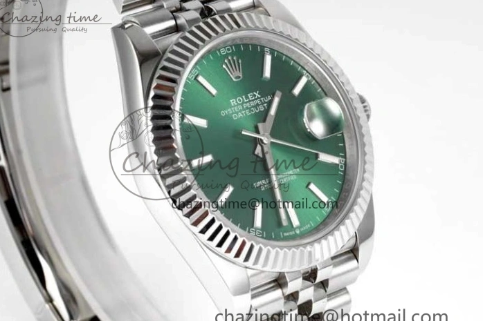 MiroTime 1220 Functional DateJust 41mm 126334 DIWF 1:1 Best Edition 904L Steel Green Sunburst Dial on Jubilee Bracelet SA 2305